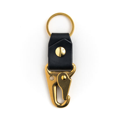 Brass Keychain - Black
