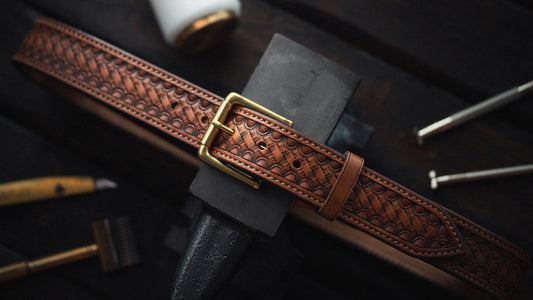 Hand Tooled Western Belt