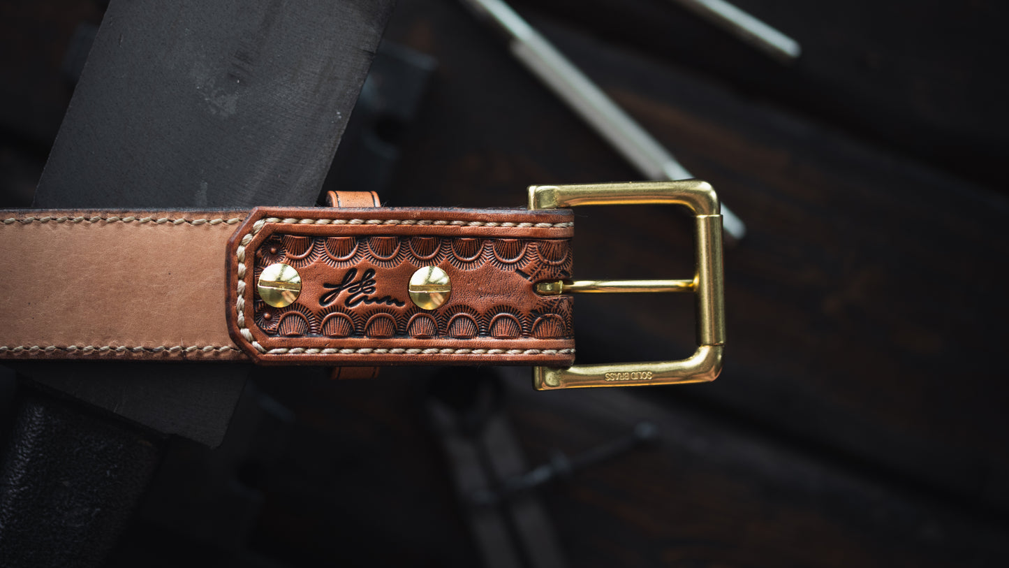 Hand Tooled Western Belt